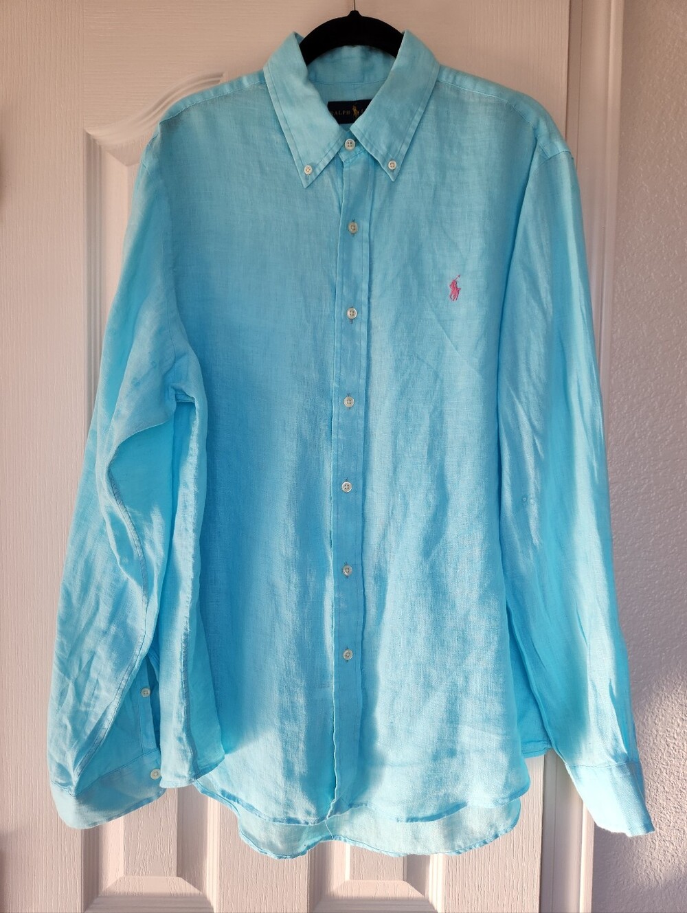Polo Ralph Lauren Linen Long Sleeve Shirt Size L